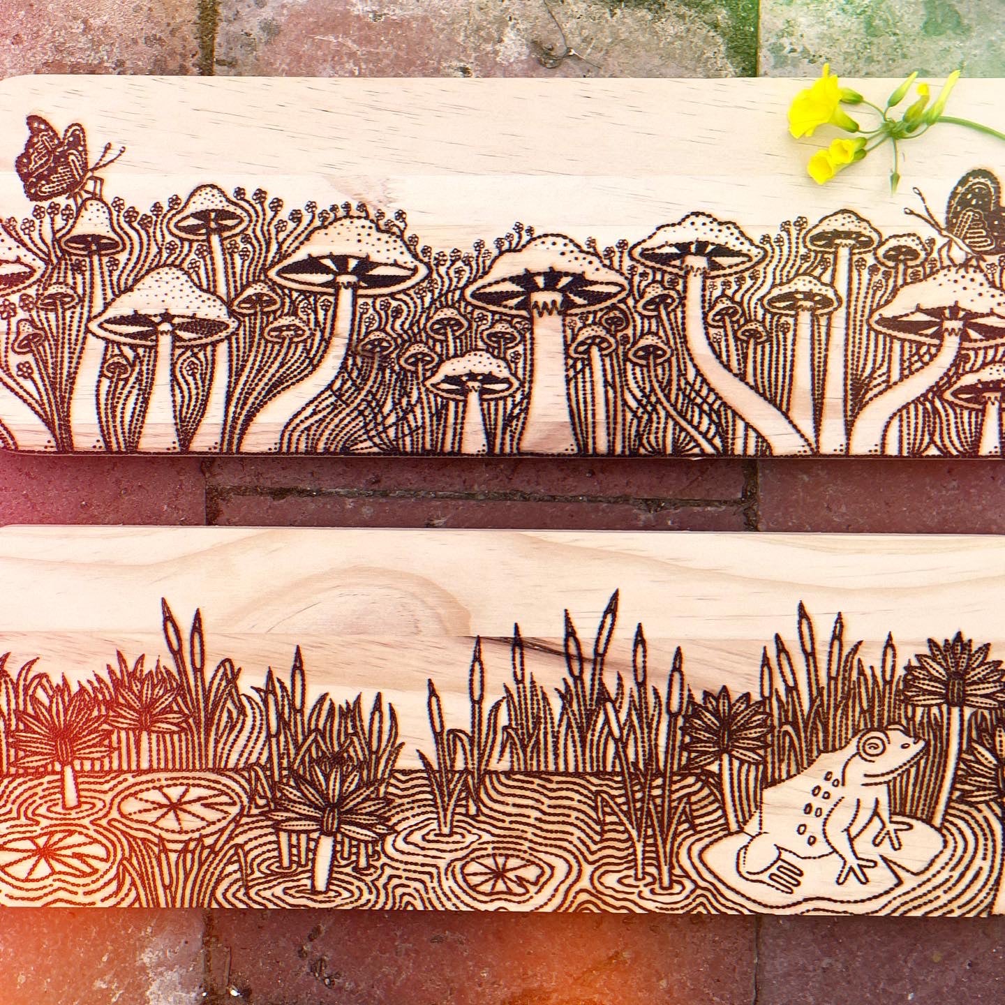 Pine Wood Snack Boards- Pyrography